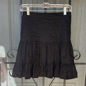 Nicole Miller Black Tiered Skirt